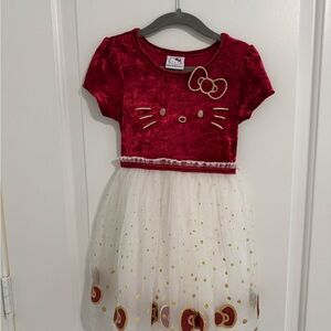 Hello Kitty Red and White Dress